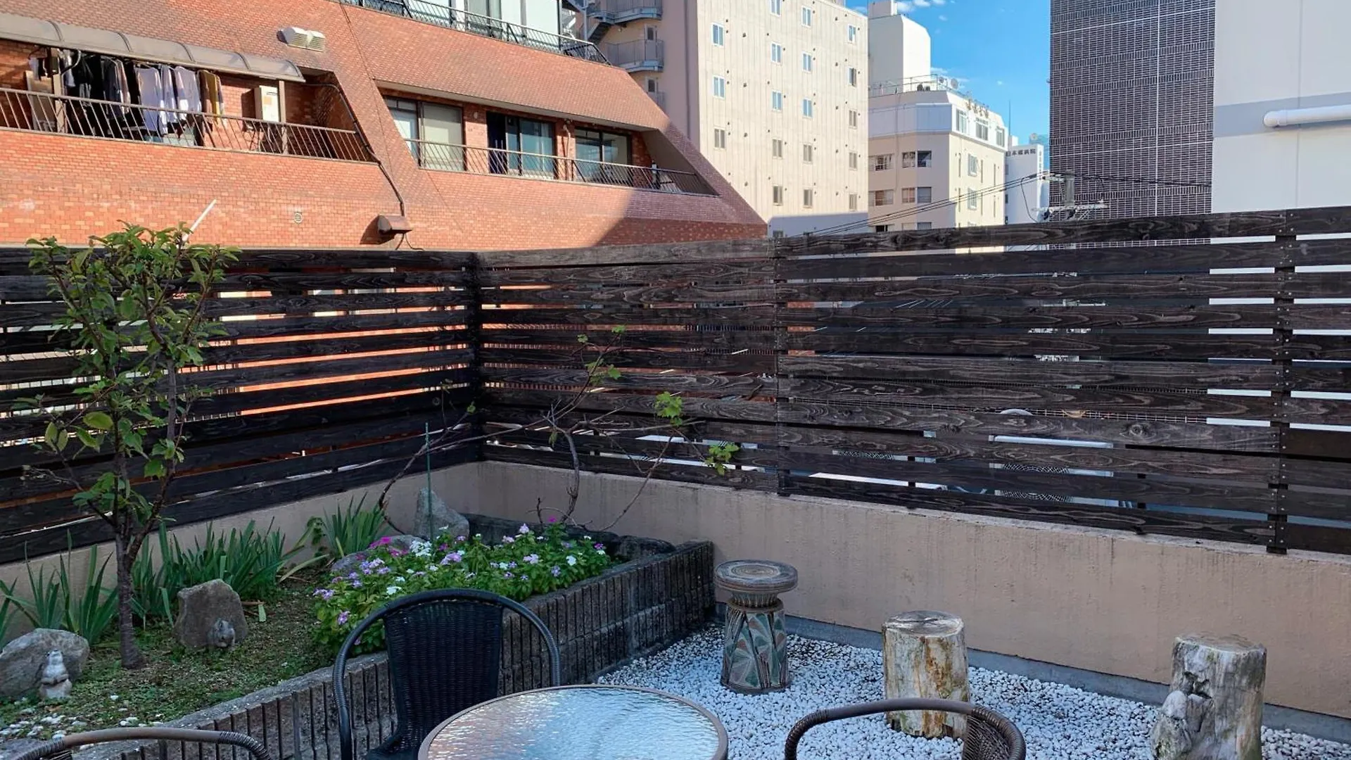 Apartment 共享露台日本橋駅步行3分钟道顿堀市中心三室一厅公寓房302房间 Osaka